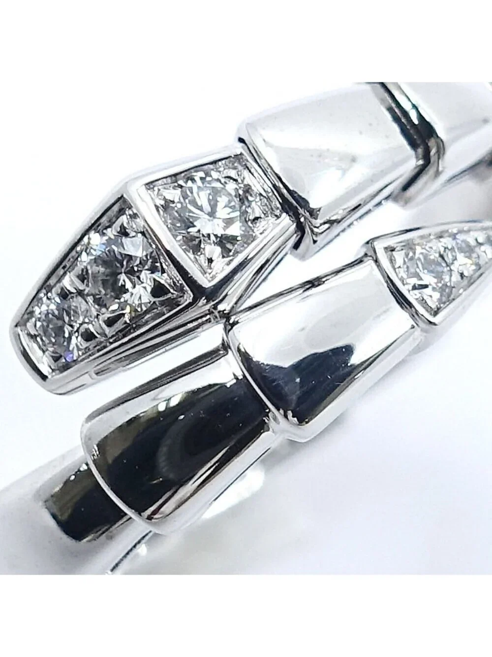 Bvlgari Ring Serpenti Viper Diamond No WG White Gold